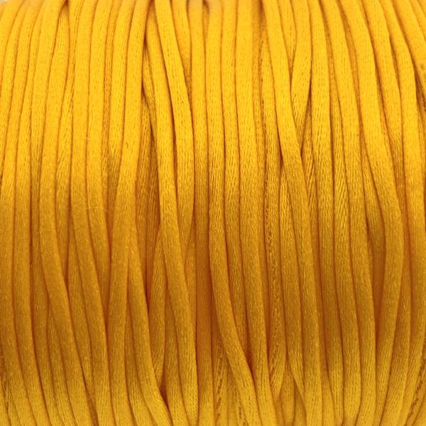Satijn koord 1mm Orange - 5 meter-Kraaltjes van Renate