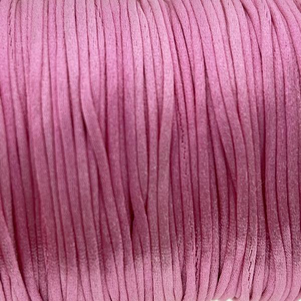 Satijn koord 1mm Pink - 5 meter-Kraaltjes van Renate