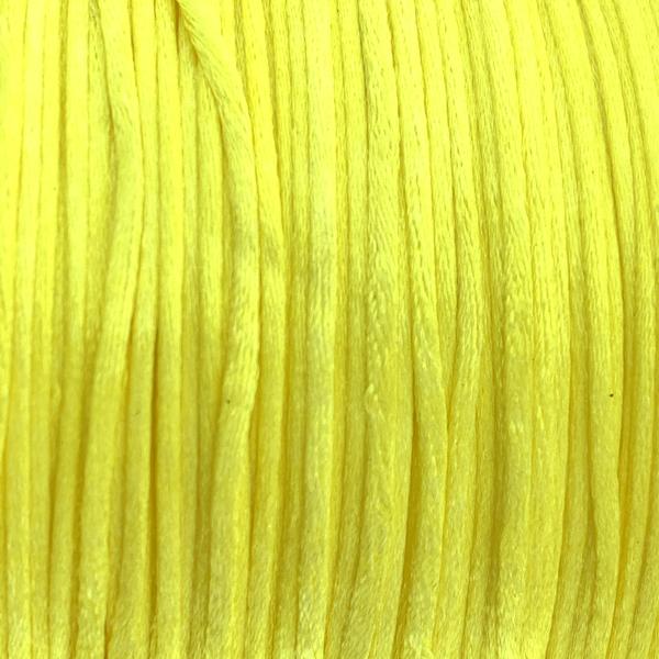 Satijn koord 1mm Yellow - 5 meter-Kraaltjes van Renate