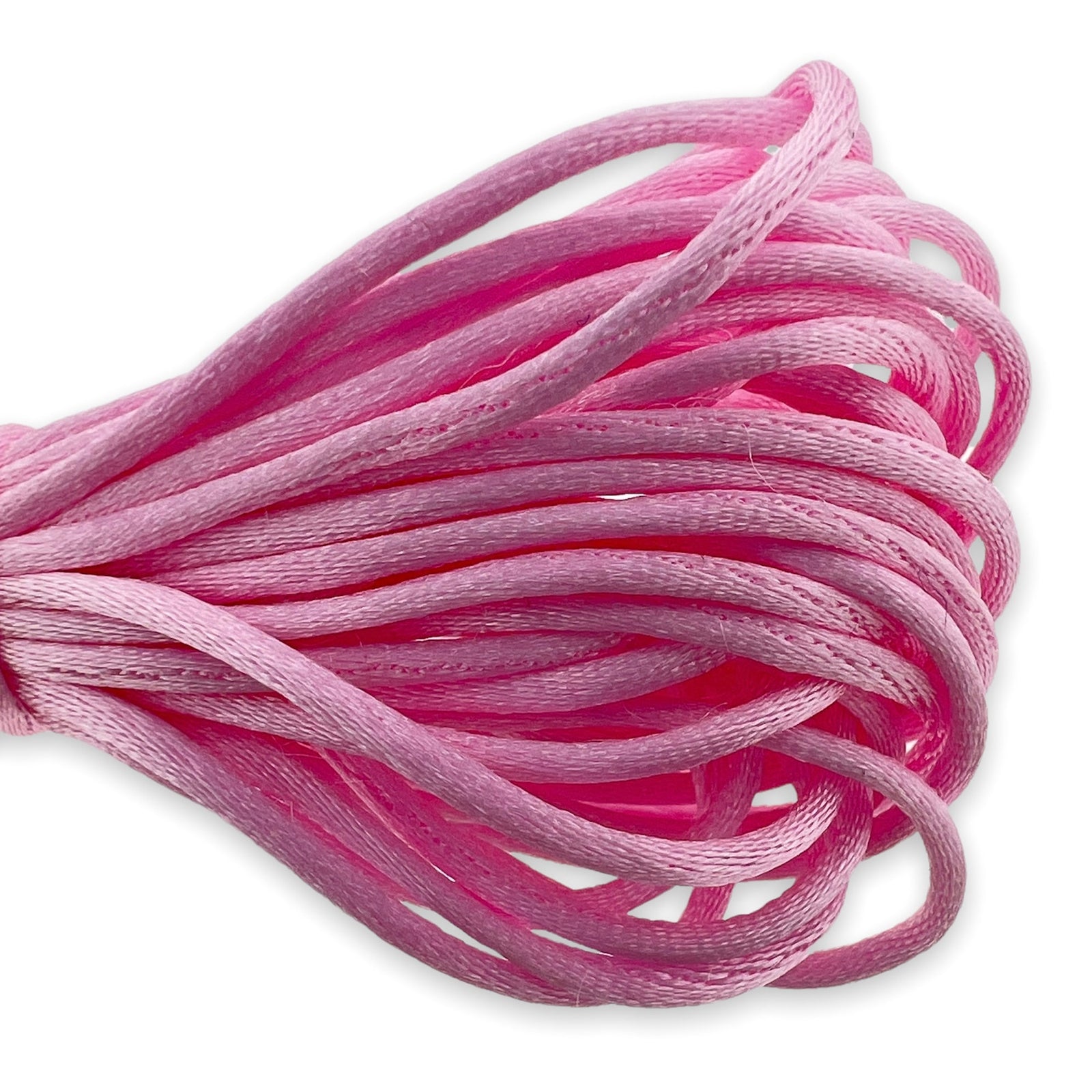 Satijn koord 1mm roze - 5 meter-koord-Kraaltjes van Renate