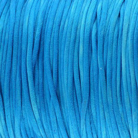 Satijn koord 2,5mm Dodger blue - 3 meter-koord-Kraaltjes van Renate