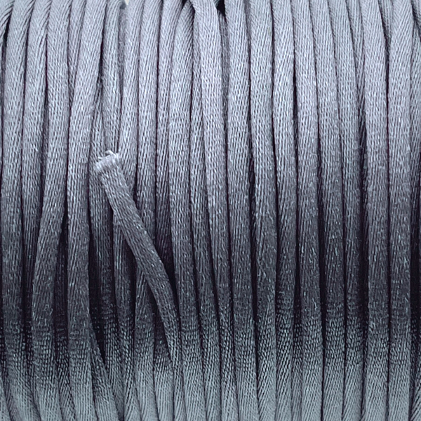 Satijn koord 2,5mm Donkergrijs - 3 meter-koord-Kraaltjes van Renate