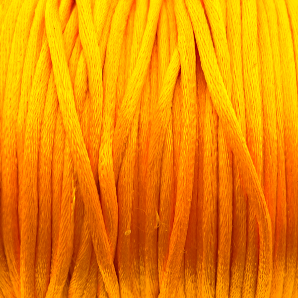 Satijn koord 1,5mm Fel oranje - 3 meter-koord-Kraaltjes van Renate