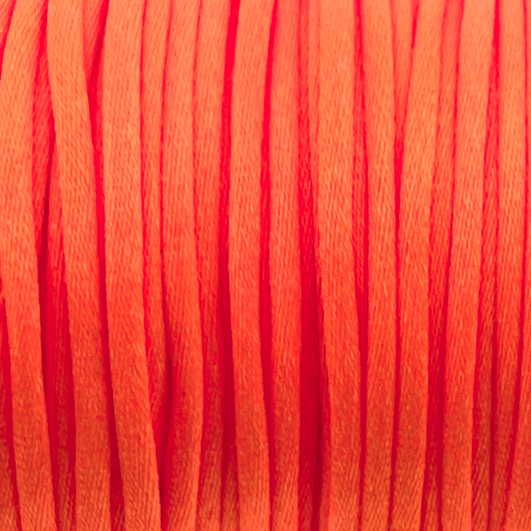 Satijn koord 2,5mm Fel oranje - 3 meter-koord-Kraaltjes van Renate