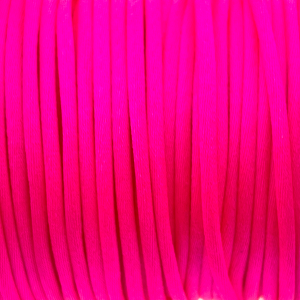 Satijn koord 1,5mm Fel pink - 3 meter-koord-Kraaltjes van Renate