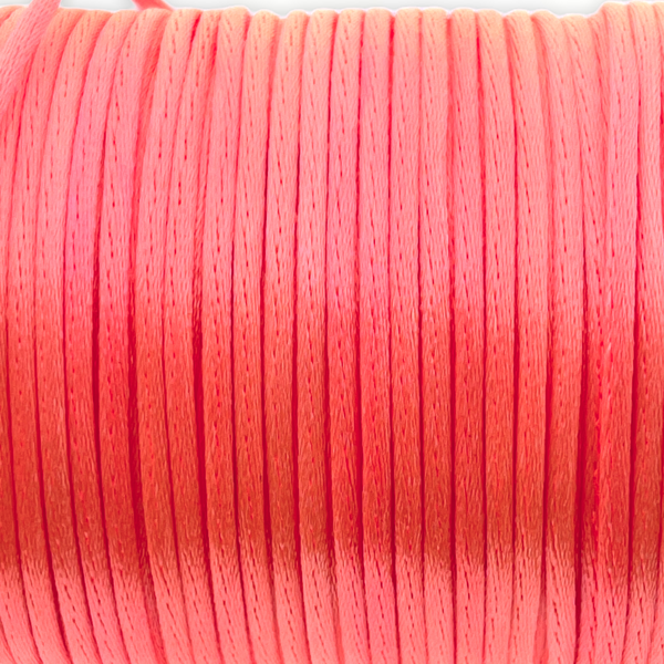 Satijn koord 1,5mm Fel roze - 3 meter-koord-Kraaltjes van Renate