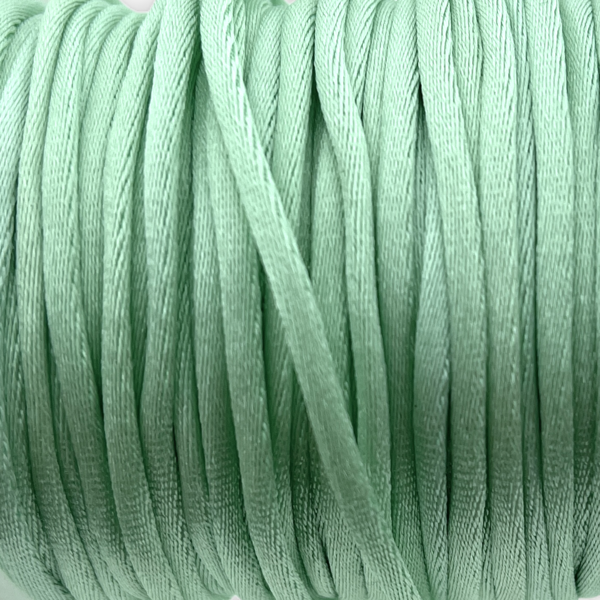 Satijn koord 2,5mm Mint - 3 meter-koord-Kraaltjes van Renate