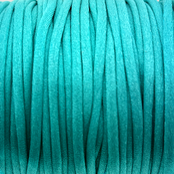 Satijn koord 2,5mm Turquoise - 3 meter-koord-Kraaltjes van Renate