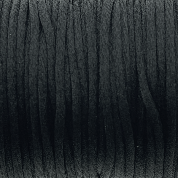 Satijn koord 2,5mm Zwart - 3 meter-koord-Kraaltjes van Renate