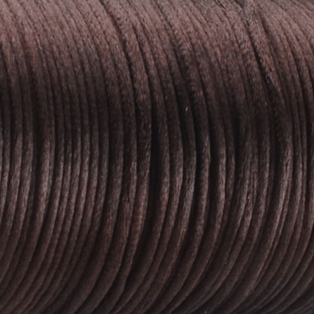 Satijn koord 2mm Bruin - 3 meter-koord-Kraaltjes van Renate