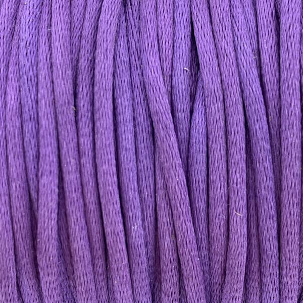 Satijn koord 2mm Paars - 4 meter-Kraaltjes van Renate