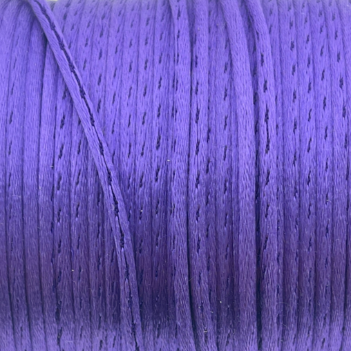 Satijn koord 2,5mm Paars - 3 meter-koord-Kraaltjes van Renate