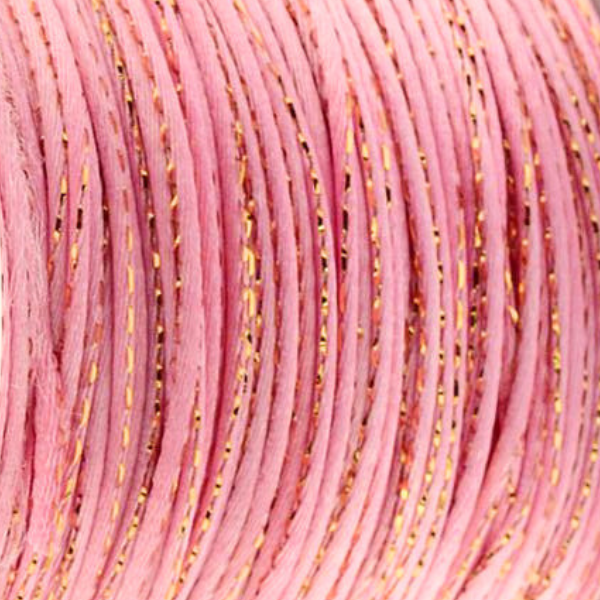 Satijn koord Pink Goud 1,5mm - 2,5 meter-koord-Kraaltjes van Renate