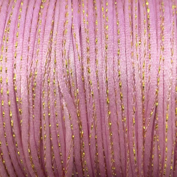 Satijn koord Roze Goud 1,5mm - 3 meter-Kraaltjes van Renate