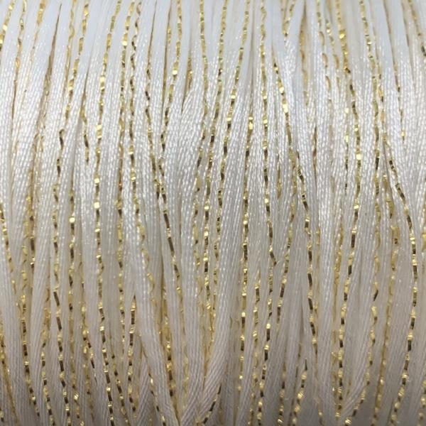 Satijn koord Wit Goud 1,5mm - 3 meter-Kraaltjes van Renate