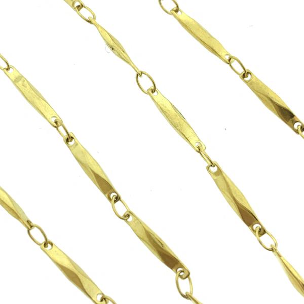 Schakel ketting RVS goud 2mm - prijs per 10cm-Kraaltjes van Renate