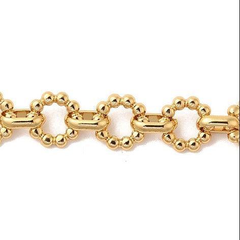 Schakelketting Premium RVS Goud 9.5mm - per 10cm-Ketting-Kraaltjes van Renate