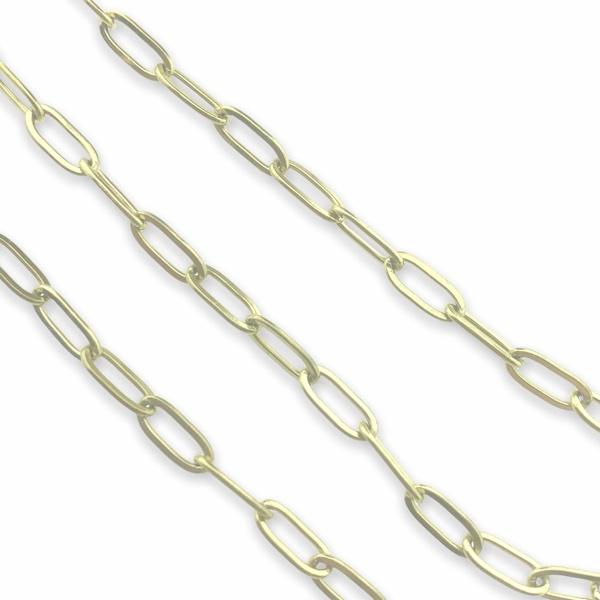 Schakelketting RVS goud 10x4mm - prijs per 10cm-Kraaltjes van Renate