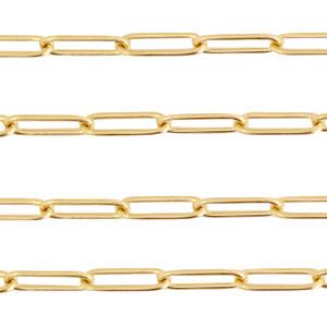 Schakelketting RVS goud 11x4mm - prijs per 19cm-Kraaltjes van Renate