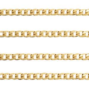 Schakelketting RVS goud 7x5mm - prijs per 19cm-Kraaltjes van Renate