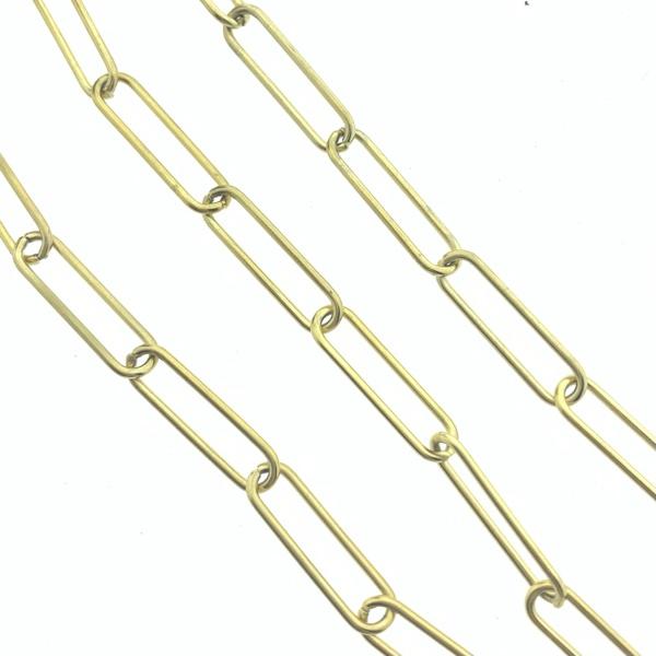 Schakelketting RVS ovaal goud 22x6mm - prijs per 10cm-Kraaltjes van Renate