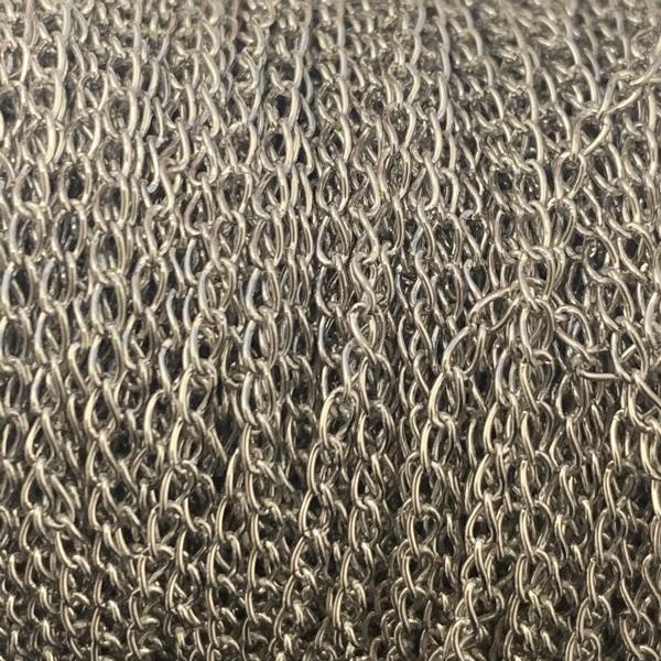 Schakelketting RVS platte mini schakel 3x1,5mm - prijs per 10cm-Kraaltjes van Renate