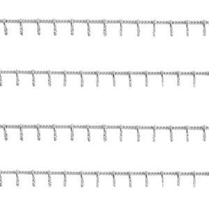 Schakelketting RVS spike zilver 1.5x7mm - prijs per 19cm-Kraaltjes van Renate