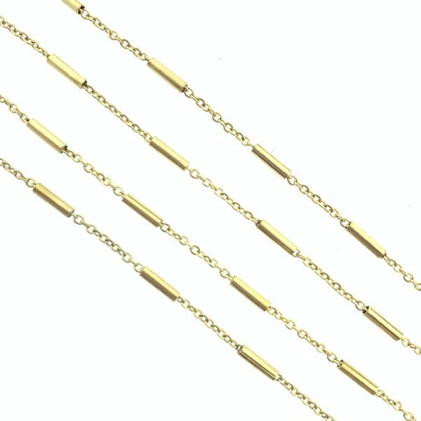 Schakelketting RVS staafjes 1.5-2mm - prijs per 10cm-Kraaltjes van Renate