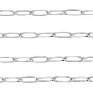 Schakelketting RVS zilver 10x3mm - prijs per 19cm-Kraaltjes van Renate