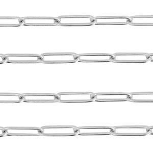 Schakelketting RVS zilver 11x3mm - prijs per 19cm-Kraaltjes van Renate