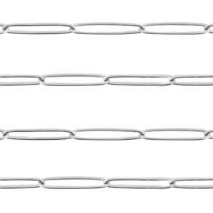 Schakelketting RVS zilver 19x4mm - prijs per 19cm-Kraaltjes van Renate