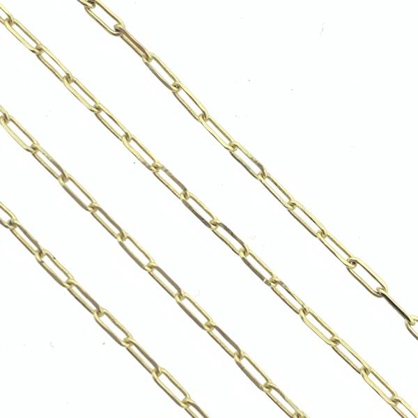 Schakelketting gold plated klein 6x2mm - prijs per 10cm-Kraaltjes van Renate