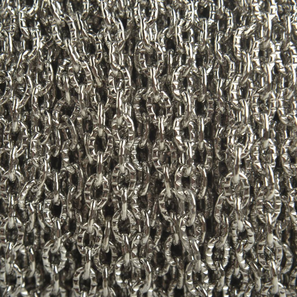 Schakelketting ovaal 4x3mm - per meter-Kraaltjes van Renate
