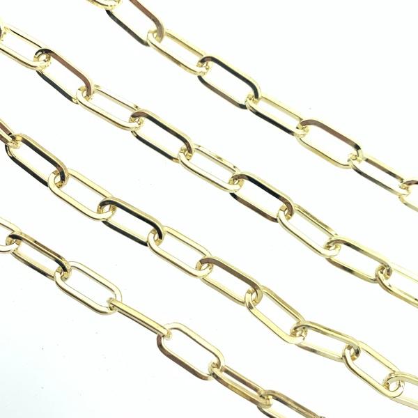 Schakelketting ovaal goud 16x7mm - prijs per 50cm-Kraaltjes van Renate