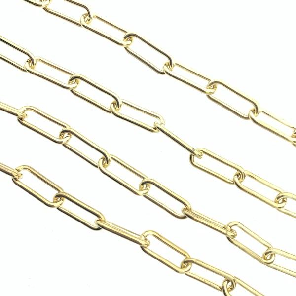 Schakelketting ovaal goud 21x8mm - prijs per 50cm-Kraaltjes van Renate
