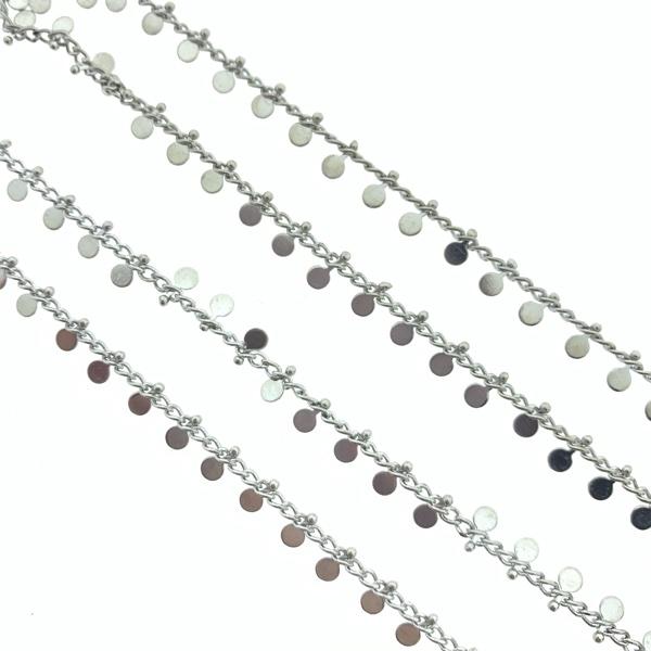 Schakelketting rounds plated 3x2mm - prijs per 10cm-Kraaltjes van Renate