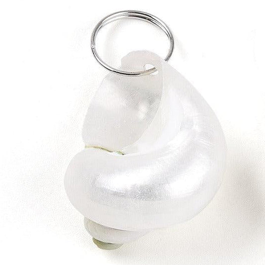 Schelp Bedel Spiraalschelp Zilver Crème 30mm - per stuk-Bedels-Kraaltjes van Renate