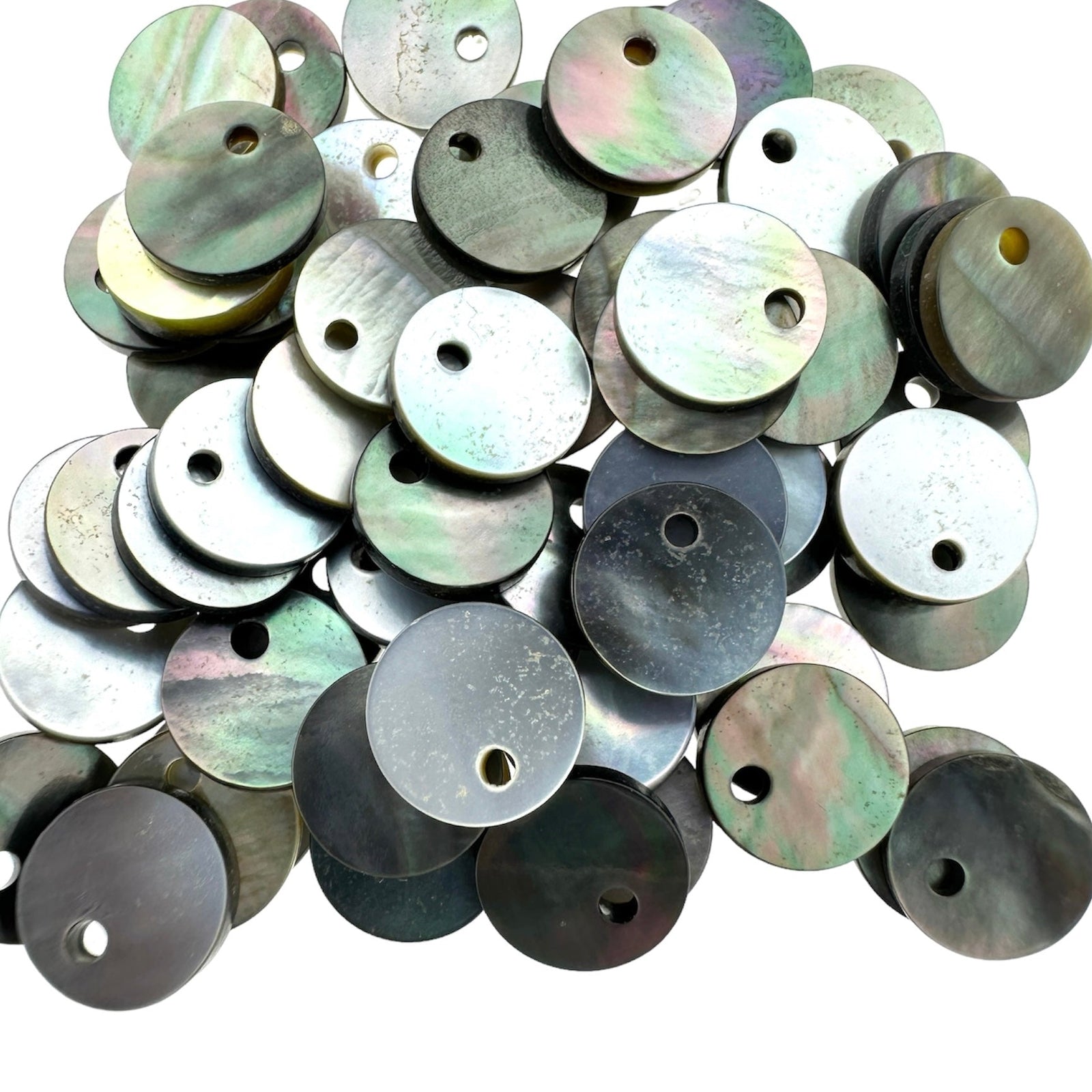 Schelp Black Lip hanger 8mm-Kralen-Kraaltjes van Renate