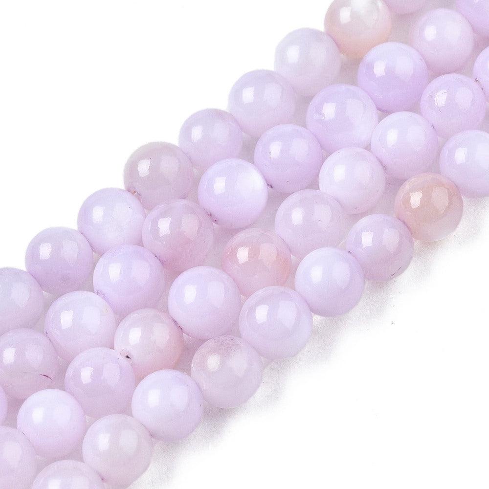 Schelp Parelmoer rond 2,5mm - Plum 40 stuks-Kralen-Kraaltjes van Renate
