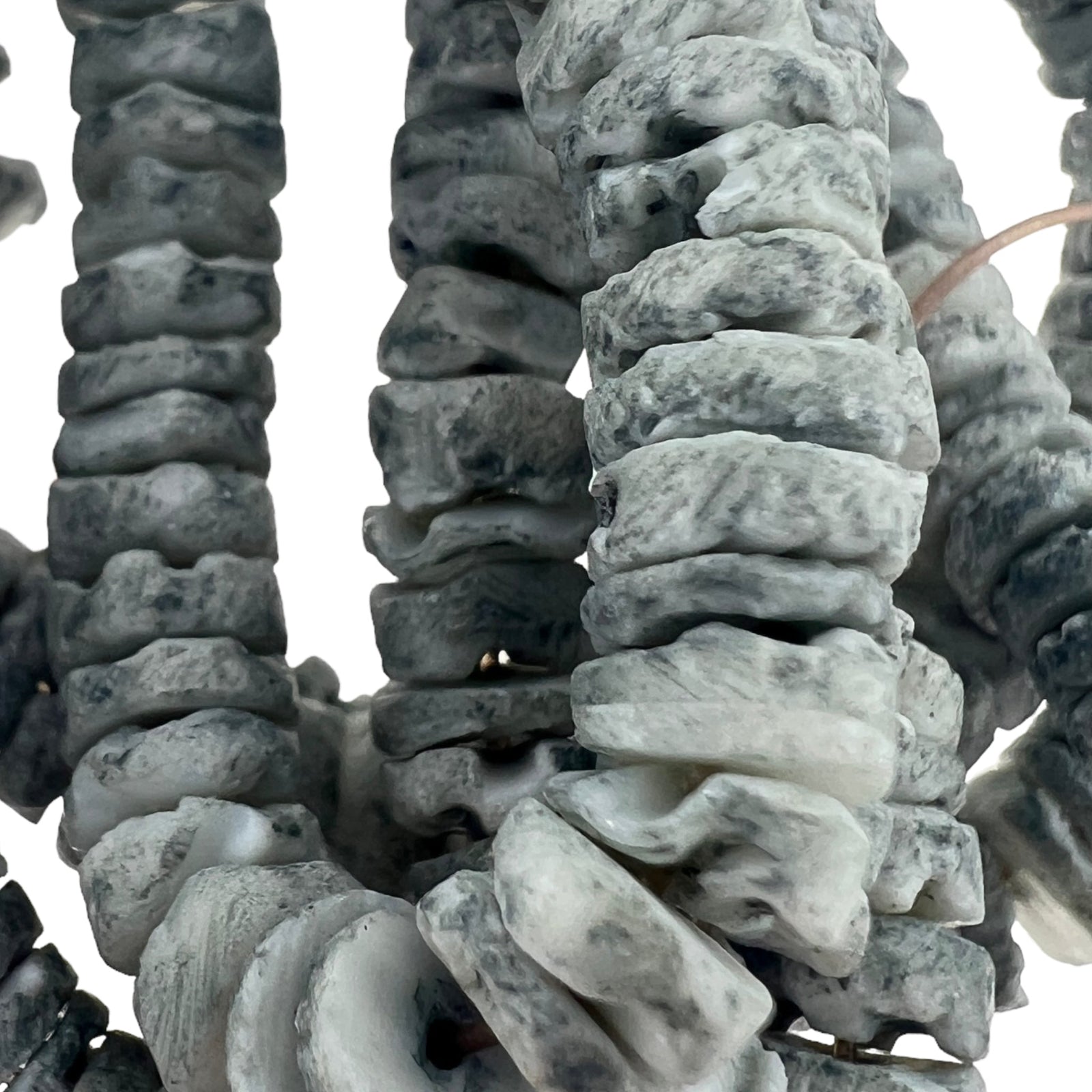 Schelp kralen discs Grey 6mm ±50 stuks-Kralen-Kraaltjes van Renate