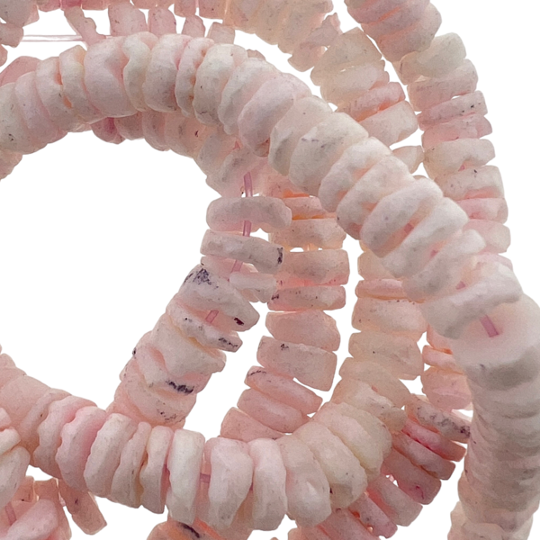 Schelp kralen discs milkshake 6mm ±50 stuks-Kralen-Kraaltjes van Renate