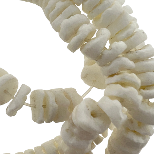 Schelp kralen discs off white 6mm ±50 stuks-Kralen-Kraaltjes van Renate