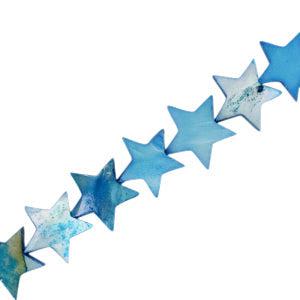 Schelp kralen ster Dark blue 12mm-Kralen-Kraaltjes van Renate