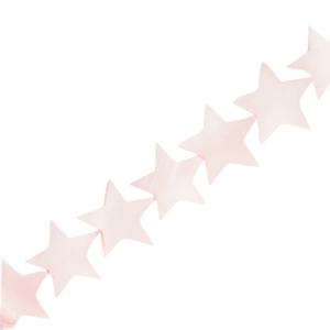 Schelp kralen ster Soft pink 12mm-Kraaltjes van Renate