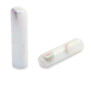 Schelp kralen tube Lavender ice 14x4mm - 2 stuks-Kraaltjes van Renate