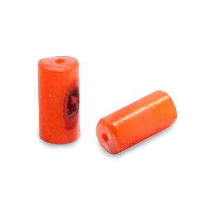 Schelp kralen tube Royal orange 8x4mm - 2 stuks-Kraaltjes van Renate