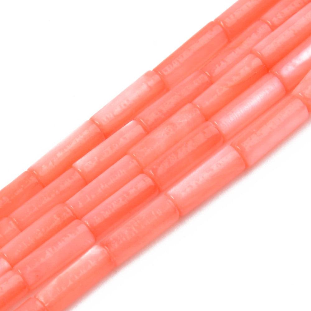 Schelp kralen tube coral 9x3mm ~ per stuk-Kralen-Kraaltjes van Renate