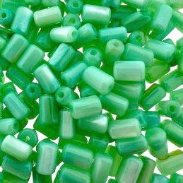 Schelp kralen tube green 5x3mm ~ per 2 stuks-Kralen-Kraaltjes van Renate