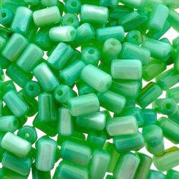 Schelp kralen tube green 5x3mm ~ per 2 stuks-Kralen-Kraaltjes van Renate