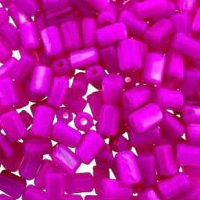 Schelp kralen tube hot pink 5x3mm ~ per 2 stuks-Kralen-Kraaltjes van Renate